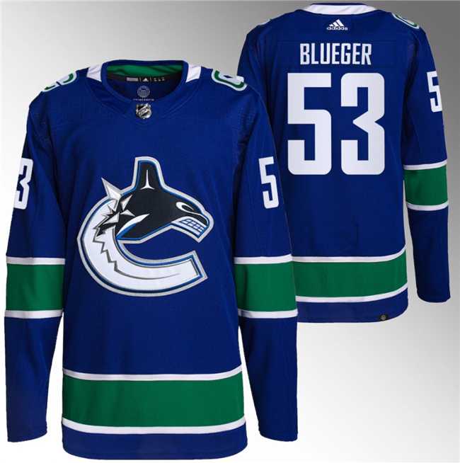 Men's Vancouver Canucks #53 Teddy Blueger Blue Retro Stitched Jersey,We sell and wholesale Men's Vancouver Canucks #53 Teddy Blueger Blue Retro Stitched Jersey on line form chian!